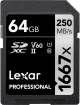 Lexar Professional Silver PRO UHS II C10, U3, V60, Full-HD & 4K Video 64 GB SDXC Class 10 280 MB/s Memory Card image 