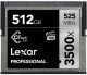 Lexar LC512CRBNA3500 3500X 512 GB Compact Flash Class 10 525 MB/s Memory Card image 
