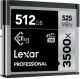 Lexar LC512CRBNA3500 3500X 512 GB Compact Flash Class 10 525 MB/s Memory Card image 