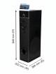 Philips Spa9120b Multimedia tower Speakers 2.0 With Elegant Wooden Cabinet image 