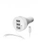 Portronics Car Charger 3 usb Port With Micro usb Cable image 