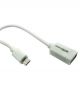 Portronics Micro usb to usb Otg Cable (white) image 