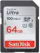 Sandisk ultra 64gb Sdxc uhs-i 100mb/s C10 u1 Full Hd Memory Card (sdsdunr-064g-gn6in) image 