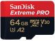 Sandisk 64gb Extreme Pro Microsdxc Card With Sd Adapter u3  image 