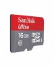 Sandisk ultra  16gb Class 10 80 Mb/s Micro Sdhc Memory Card image 