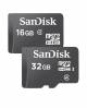 Sandisk 16gb & 32gb Class 4 Microsd Memory Cards Combo image 