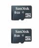 Sandisk 8 Gb Class 4 Micro Sd Memory Card(combo Of 2 Pcs) image 