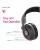 Sound One V8 Bluetooth Wireless Headphones With Mic (black)  image 