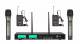 Studiomaster XR 100 2HL 2 Handheld and 2 Lapel Microphone Set image 