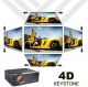 Visitek V6-smart Android Hd 720p (1080p Support) | 4000l (390 Ansi) & 210 (5.3 M) Large Display Led Projector| Av, Vga, 2x Hdmi, usb, Msd |android | Wifi |bluetooth|4d Keystone | (v46v63 ) (black) image 