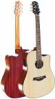 Westwood Dc-480fe Dreadnought Cutaway trans-acoustic Guitar - Natural image 