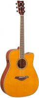 Yamaha FGC-TA Vintage Tint Trans Acoustic Guitar image 