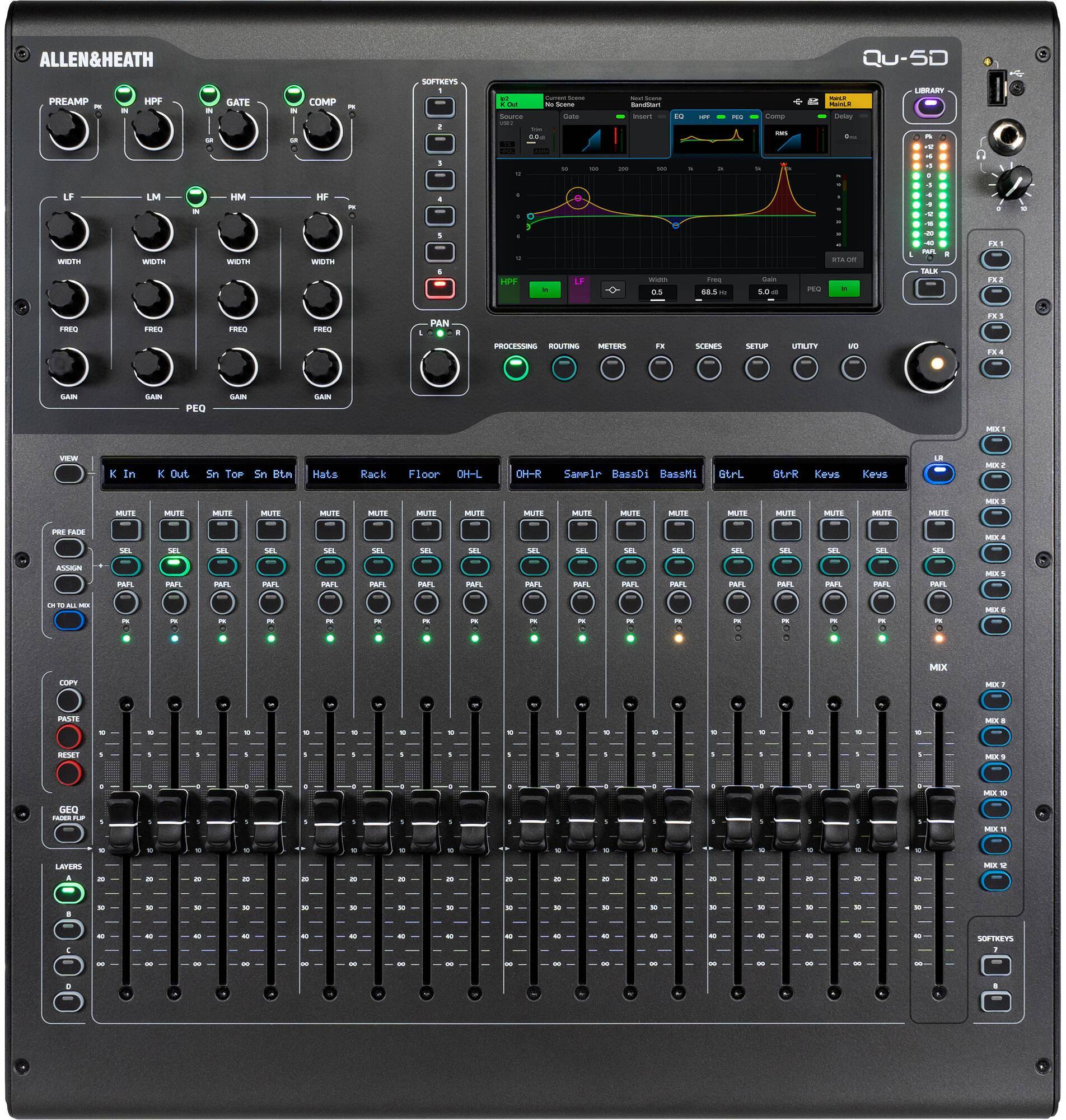Allen & Heath QU-5D Digital Mixing Console with Dante zoom image