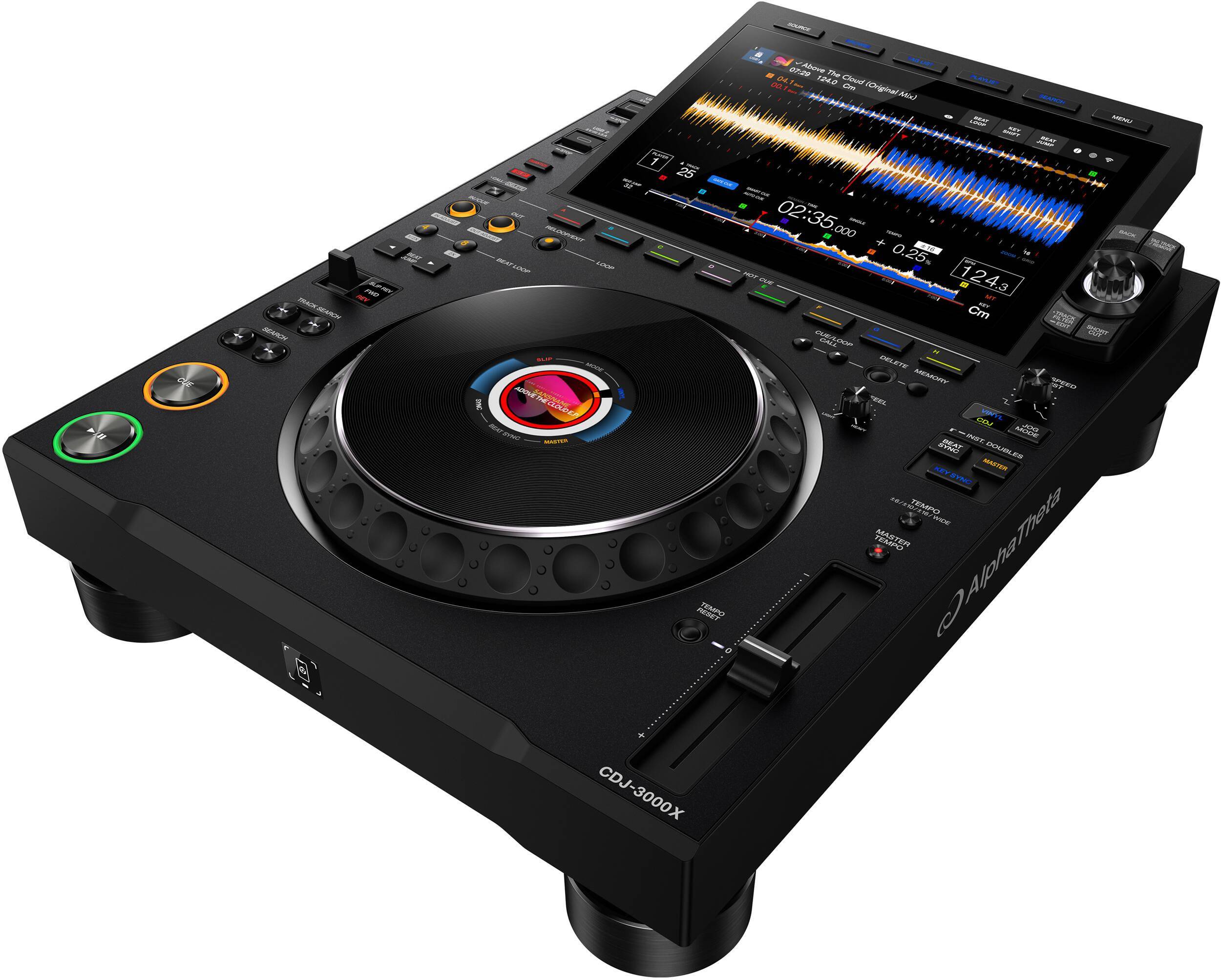 AlphaTheta CDJ-3000X High-Resolution Professional DJ Player zoom image