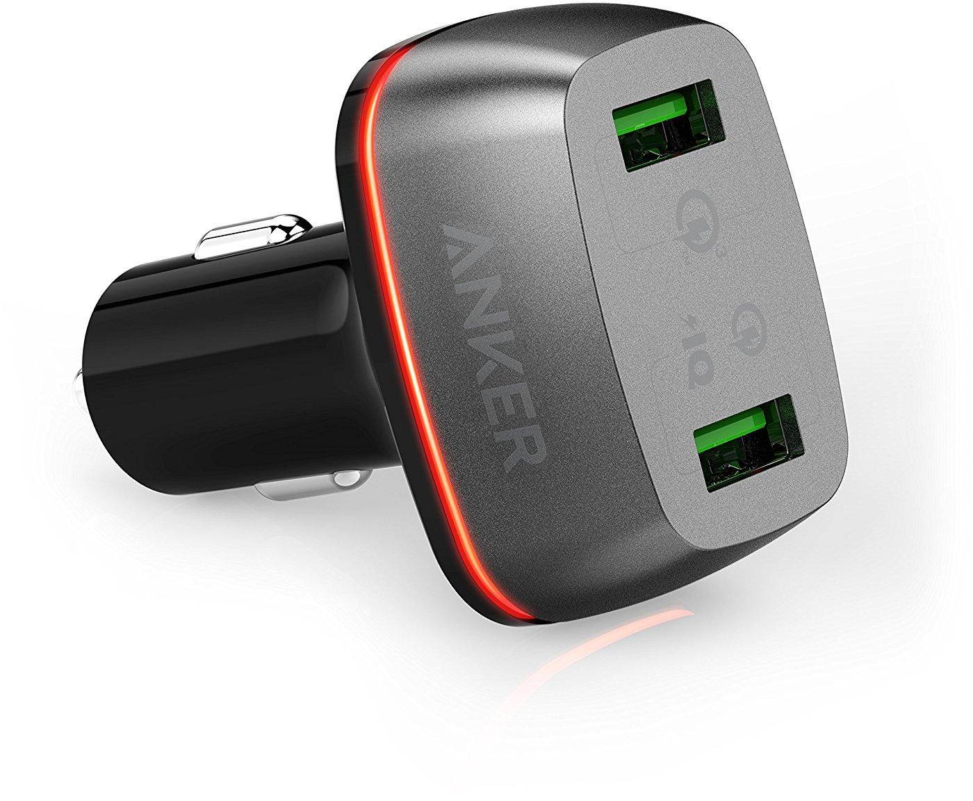 Anker Quick Charge 3.0 42w Dual usb Car Charger, Powerdrive+ 2 universal Charger zoom image