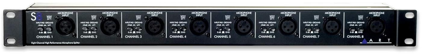ART Pro S8 8-Channel Balanced Microphone Splitter zoom image