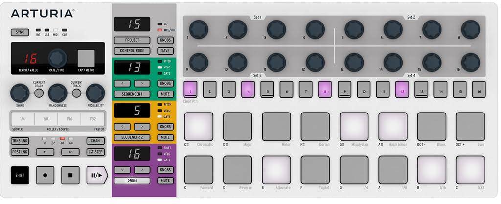 Arturia Beatstep Pro Quick Start Fully Customizable For Knobs Midi Controller zoom image