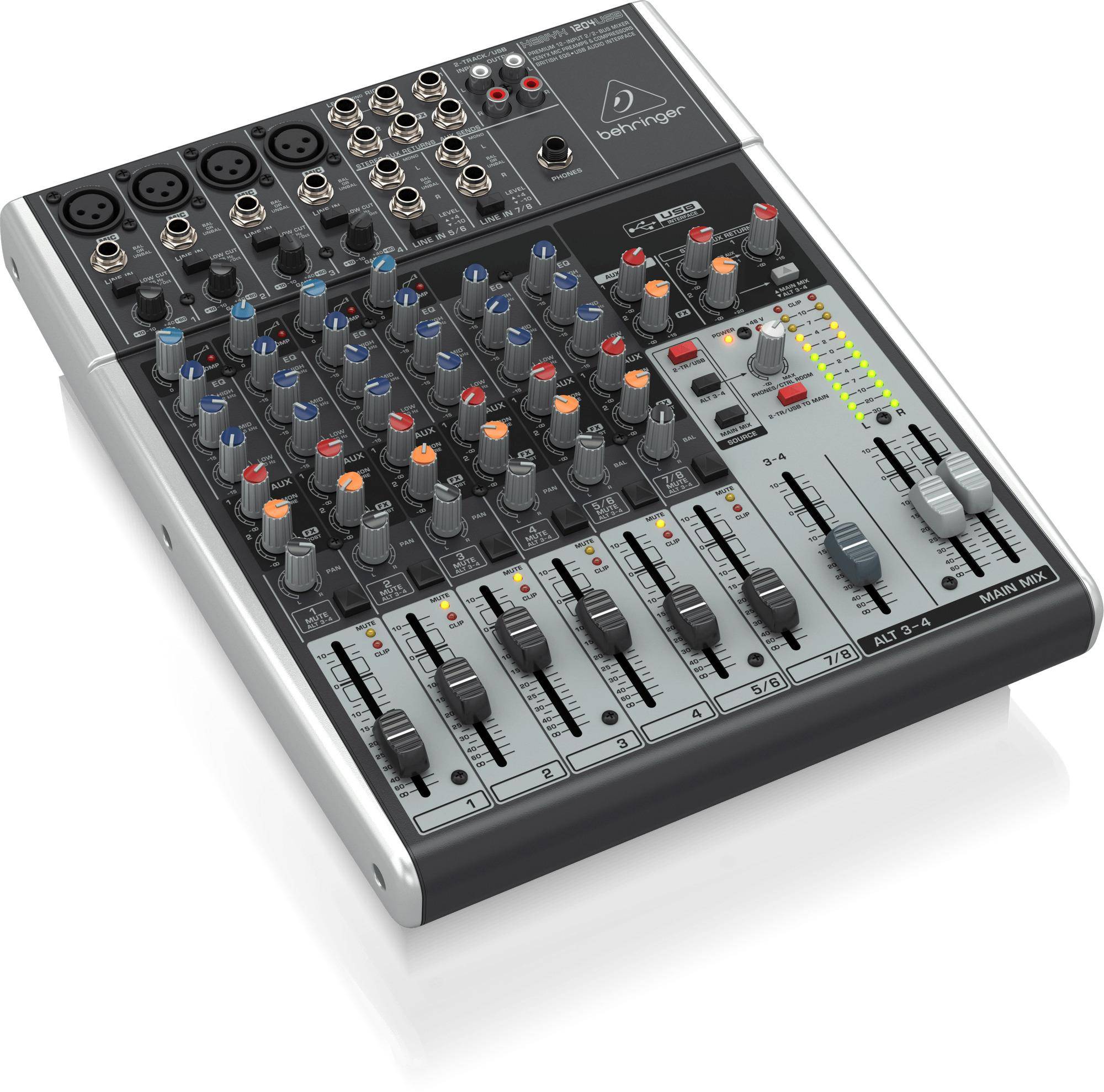 Behringer 1204usb 12-input 2/2-bus Mixer With British Eq And usb/audio Interface zoom image