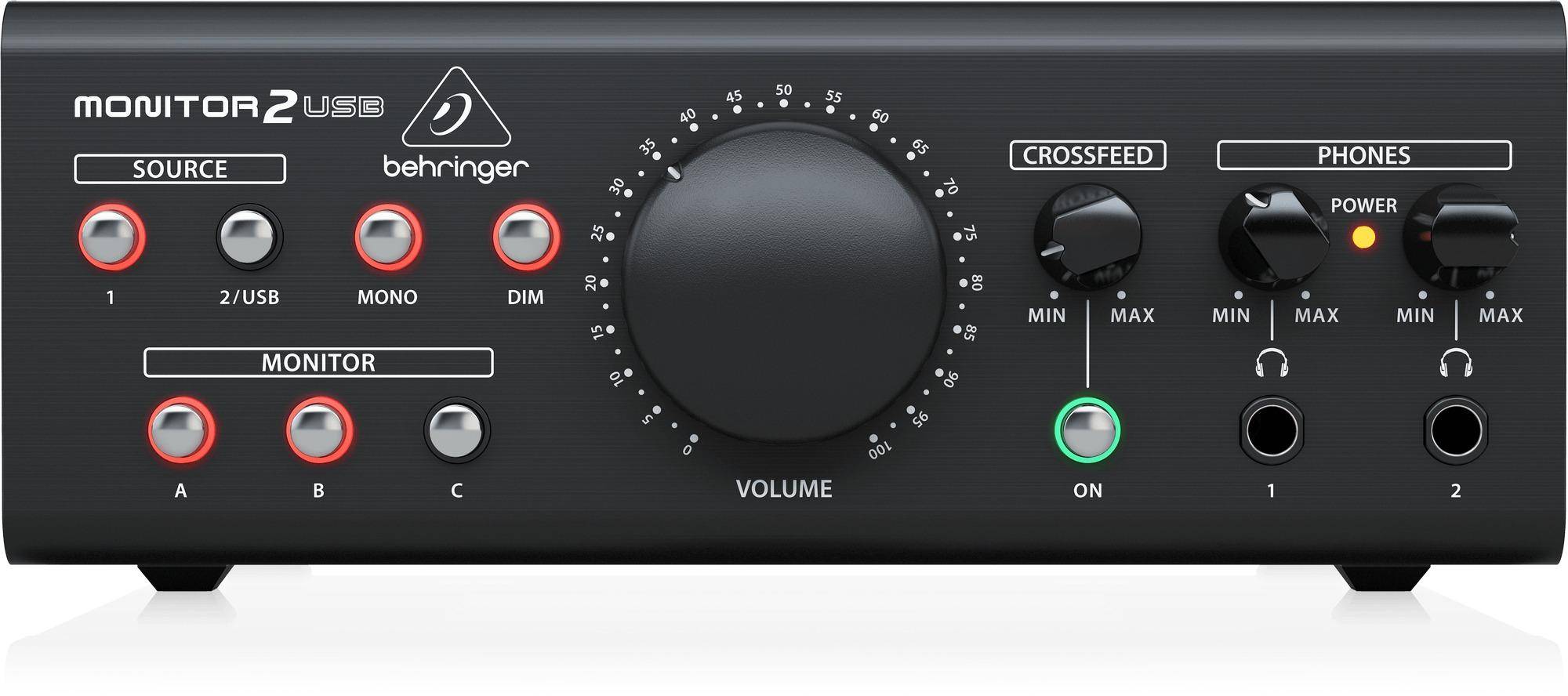 Behringer Monitor2usb High-end Speaker And Headphone Monitoring Controller With Vca Control And usb Audio Interface zoom image