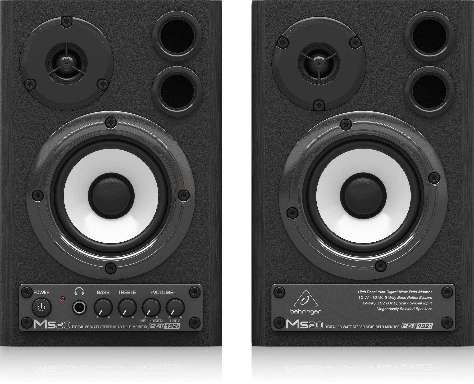 Behringer Ms20 Powered Monitor Speaker System With Built-in 2 X 10-watt Powerful Amplifiers zoom image