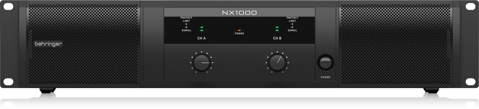 Behringer Nx1000 ultra-lightweight 1000-watt Class-d Power Amplifier With Smartsense Loudspeaker Impedance Compensation zoom image