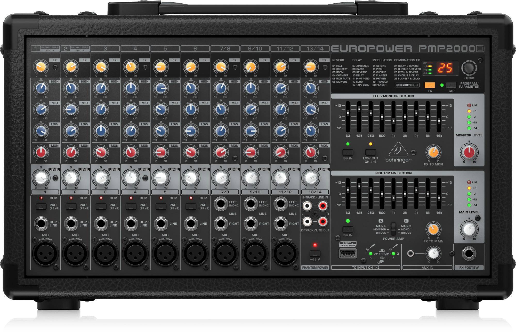 Behringer Pmp2000d 14-channel Powered Mixer zoom image