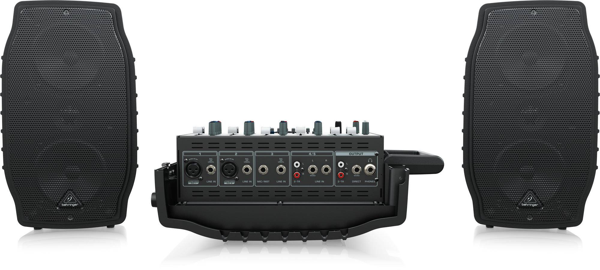 Behringer Ppa200 ultra-compact 200w 5-channel Powered Mixer With Wireless Microphone Option zoom image