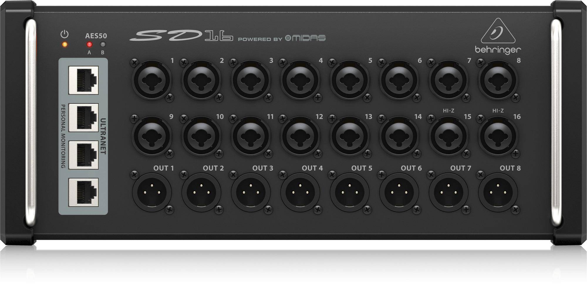 Behringer Sd16 Stage Box With 16 Remote-controllable Midas Preamps zoom image