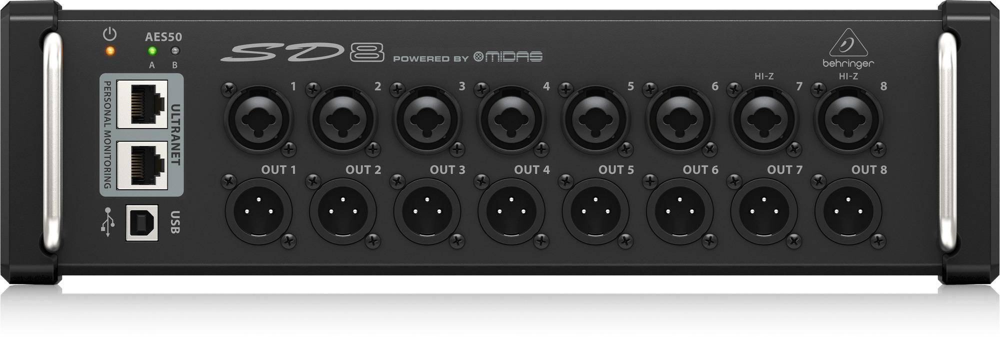 Behringer Sd8 Stage Box With 8 Remote-controllable Midas Preamps, 8 Outputs zoom image