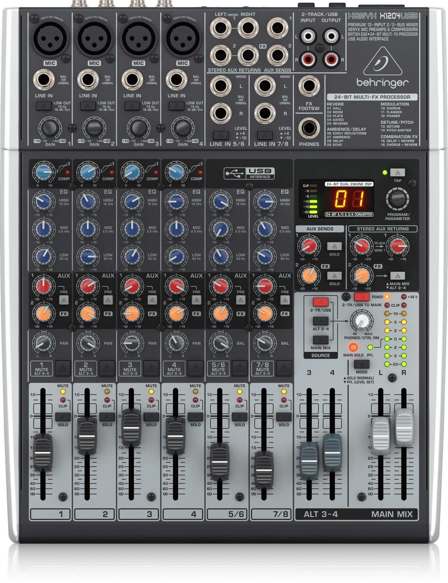 Behringer X1204usb 12-channel usb Mixer  zoom image