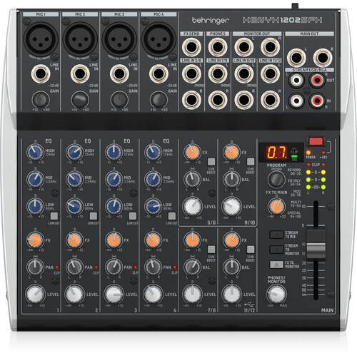 Behringer Xenyx 1202SFX 12-channel Analog Streaming Mixer zoom image