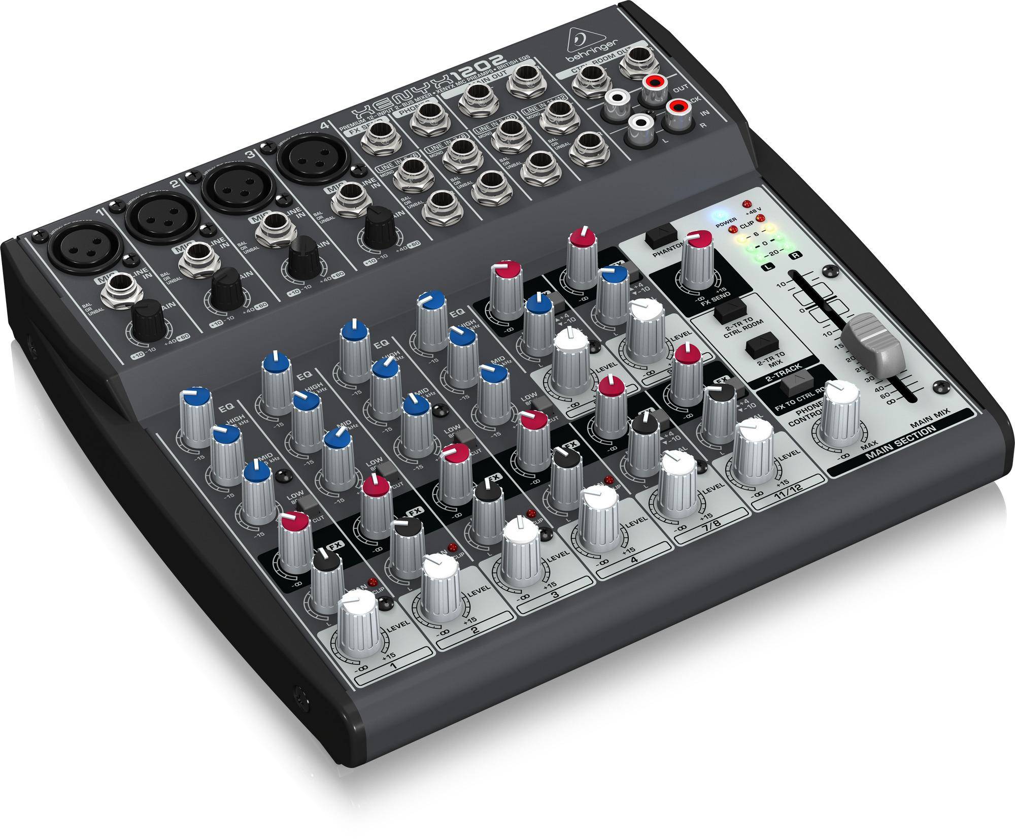 Behringer Xenyx1202 12-input 2-bus Mixer With Xenyx Mic Preamps And British Eq zoom image