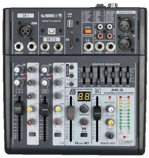 Beta3 AN3 3 Channel Professional Mixer  zoom image