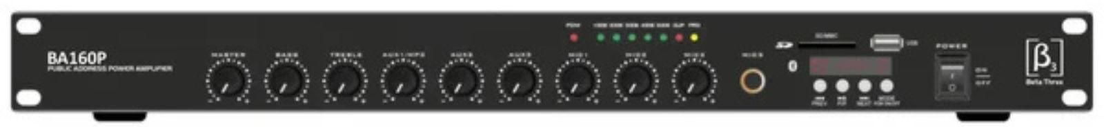 Beta3 BA160P 160W PA Mixer Amplifier zoom image