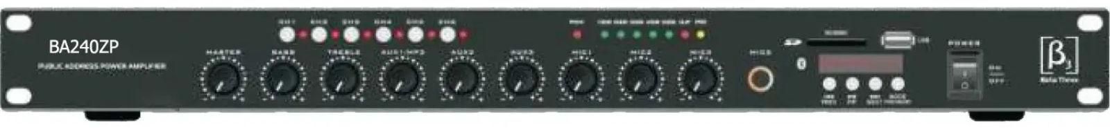 Beta3 BA240ZP 6 Zone 240W Mixer Amplifier zoom image