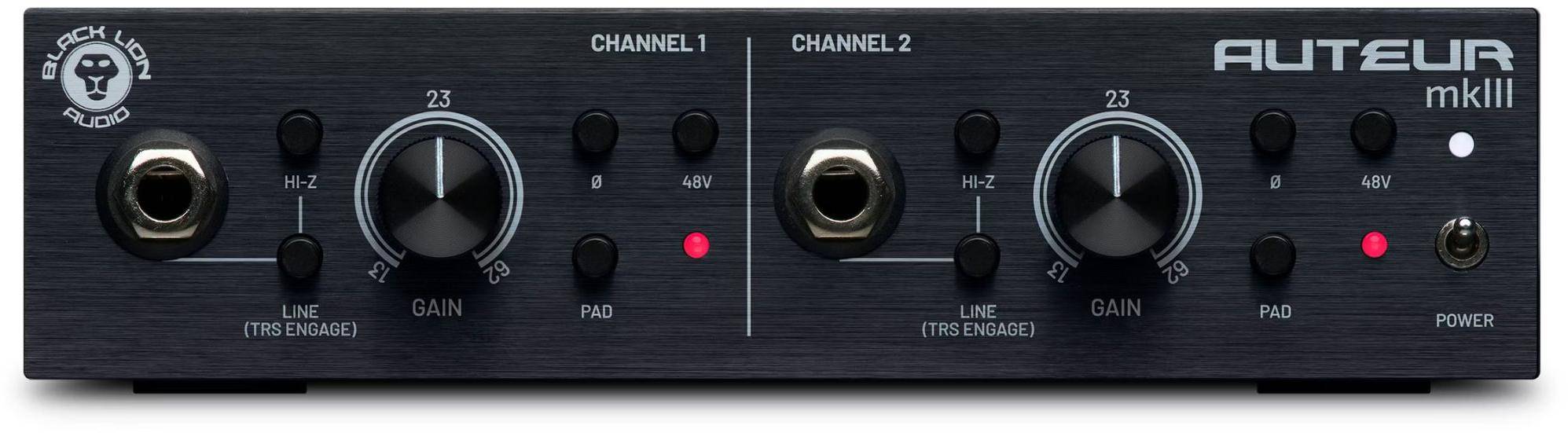 Black-Lion-Audio Auteur mkIII 2-Channel Transformer-Coupled Microphone Preamplifier zoom image