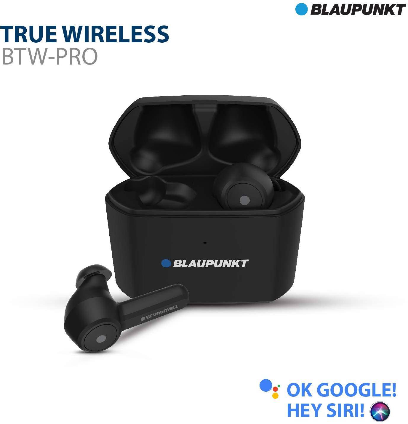 Blaupunktâ€™s Btw Pro truly Wireless Earphone With  Latest Wireless Qualcomm Aptx technology zoom image