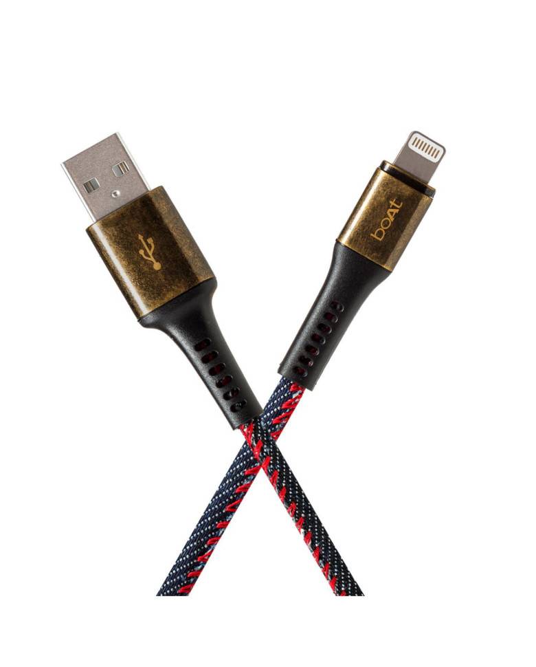 Boat Ltg-700 Military tough unbreakable Fabric Braided 1 Meter Lightening Cable zoom image