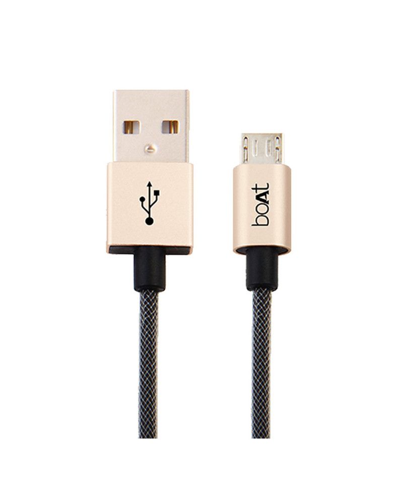 Boat Super tough Micro usb Sync And Charge Cable (gold) zoom image