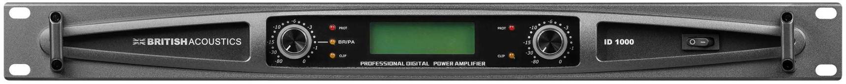  BRITISH ACOUSTICS ID 1000 2 - Channel light weight Class D amplfier zoom image