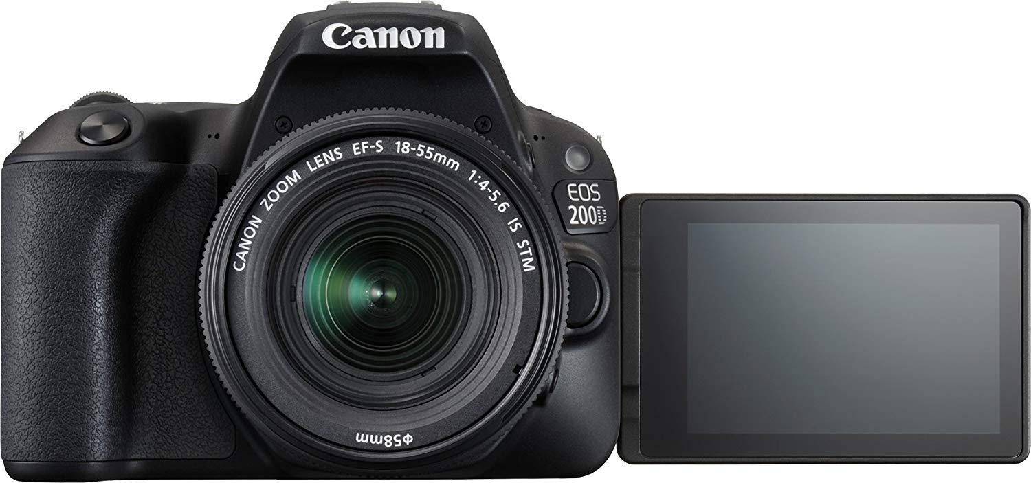 Canon Eos 200d Dslr Camera With Ef-s 18-55mm Stm Lens + Free 16gb Sd Card And Camera Bag zoom image