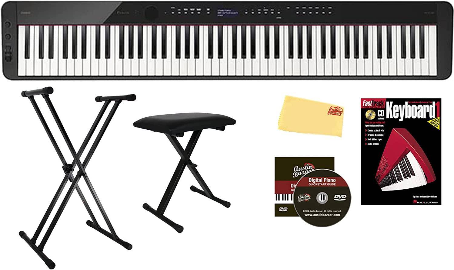 Casio Privia Px-s3100 Bk Digital Piano With Stand And Stool zoom image