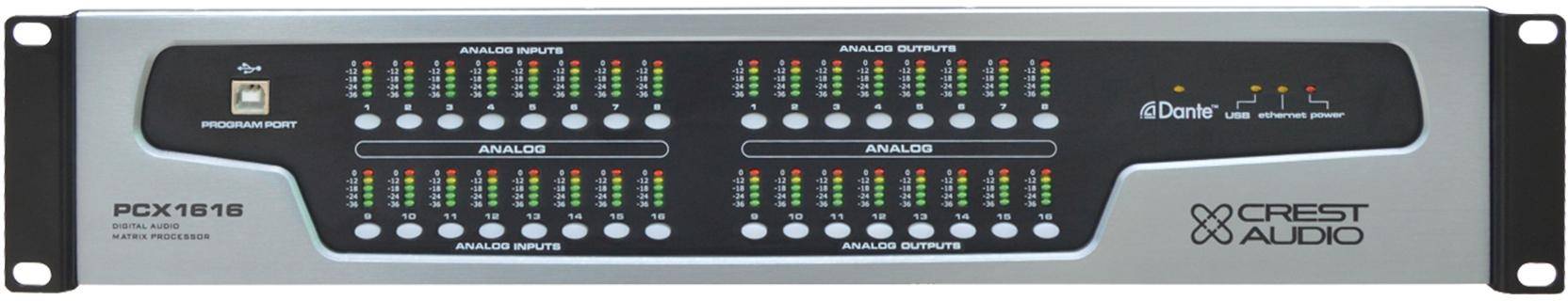 Crest Audio PCX® 1616 DSP-based Audio Matrix & Loudspeaker Management System zoom image