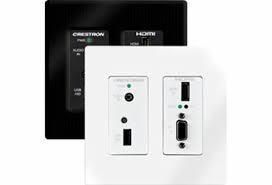 Crestron Dm-tx-200-c-2g-b-t Wall Plate Digitalmedia 8g+ transmitter 200, Black textured zoom image