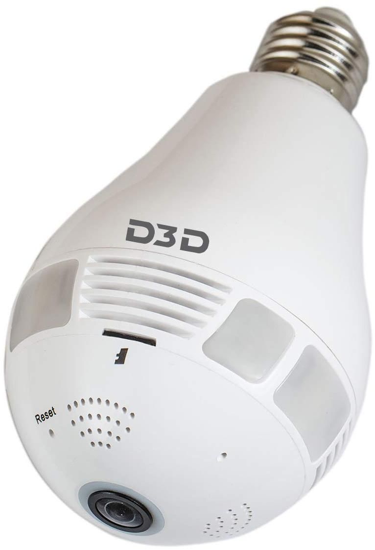 D3d Sks-fe1005wy 1080p Wifi Bulb 360â° Security Camera With Led Bulb zoom image