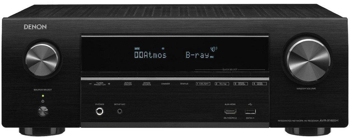 Denon Avr-x1600h 7.2 Channel 4k ultra Hd Av Receiver With 3d Audio, Airplay 2, Alexa And Heos Built-in zoom image