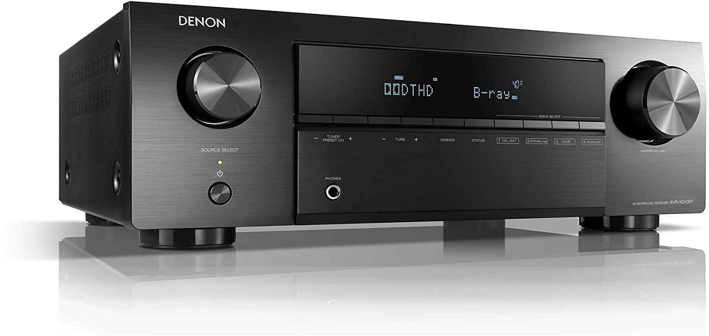 Denon Avr-x250bt 5.1 Channel 4k ultra Hd Av Receiver With Bluetooth zoom image