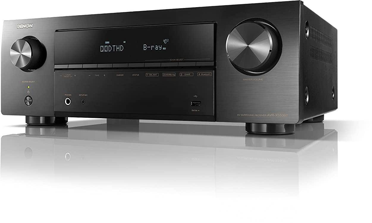 Denon Avr-x550bt 5.2 Channel 4k ultra Hd Av Receiver With Bluetooth  zoom image