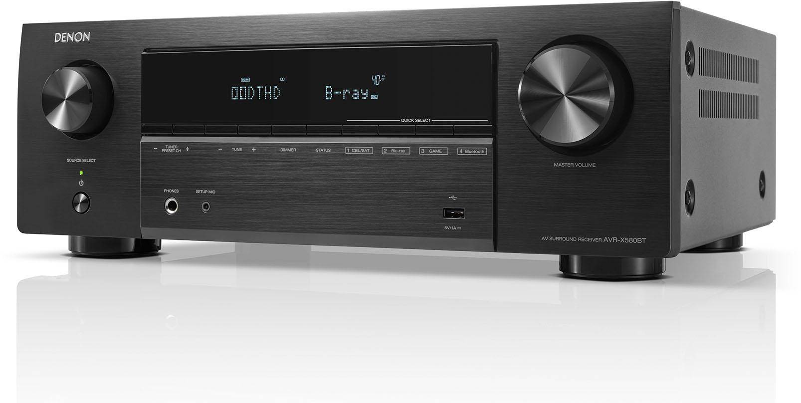 Denon Avr-x580bt Dolby And Dtx Hd 8k Home theater zoom image