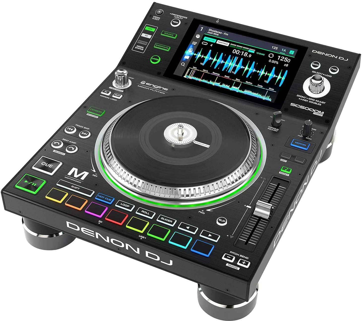 Denon DJ SC5000M Prime DJ Media Player with Motorized Platter & 7 inch Multi-Touch Display zoom image